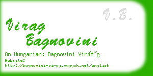 virag bagnovini business card